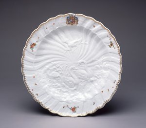 Piatto dal Servizio del Cigno, Porcellana di Meissen, c.1737-41